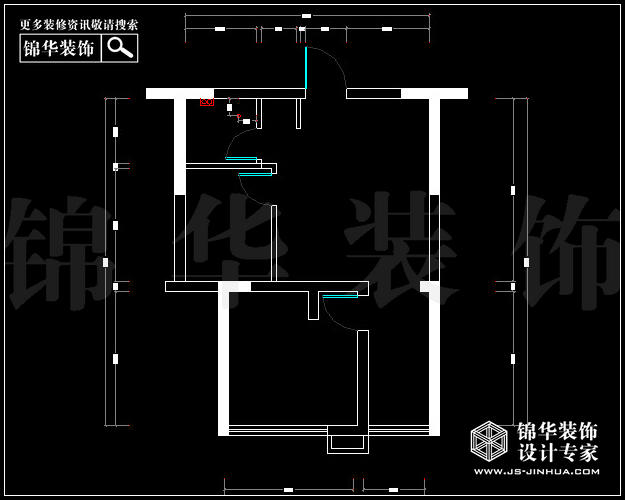 德盈國際廣場A2戶型56平米 戶型
